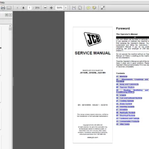 JCB Excavator JS145W, JS160W, JS20 MH T4F Service Manual - PDF DOWNLOAD