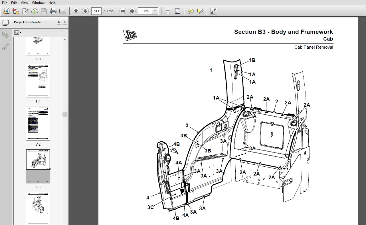 JCB Excavator S300 JS330 JS360/370 Tracked Tier 2 JCB DieselMax Engine Sevice Repair Manual - PDF Download - Image 3