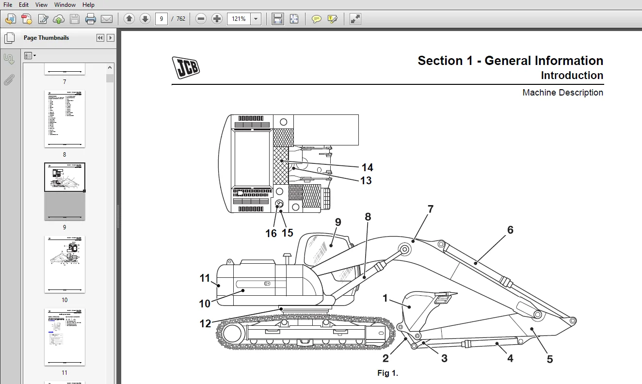 JCB Excavators JS210, JS220 with JCB Engine Service Repair Manual - PDF Download - Image 4