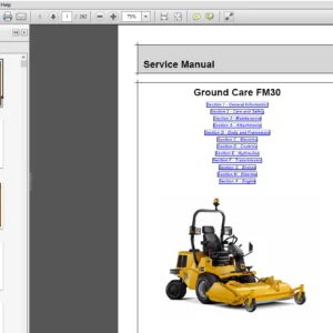 JCB FM30 Mower Service Repair Manual - PDF Download
