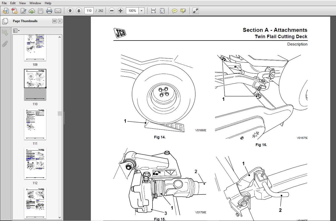 JCB FM30 Mower Service Repair Manual - PDF Download - Image 4