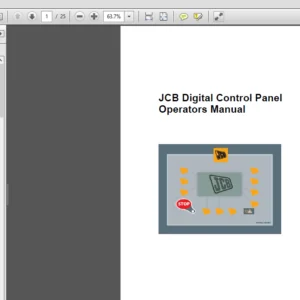 JCB Generator Digital Control Panel Operator Manual - PDF DOWNLOAD