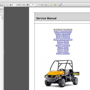 JCB Groundhog 4×4 Utility Vehicle Service Repair Manual - PDF Download