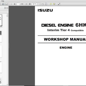 JCB Isuzu Diesel Engine 6HK1 Workshop Manual - PDF DOWNLOAD