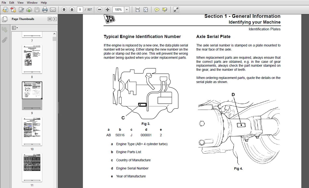 JCB JS175W Auto Wheeled Excavator Service Repair Manual - PDF Download - Image 3