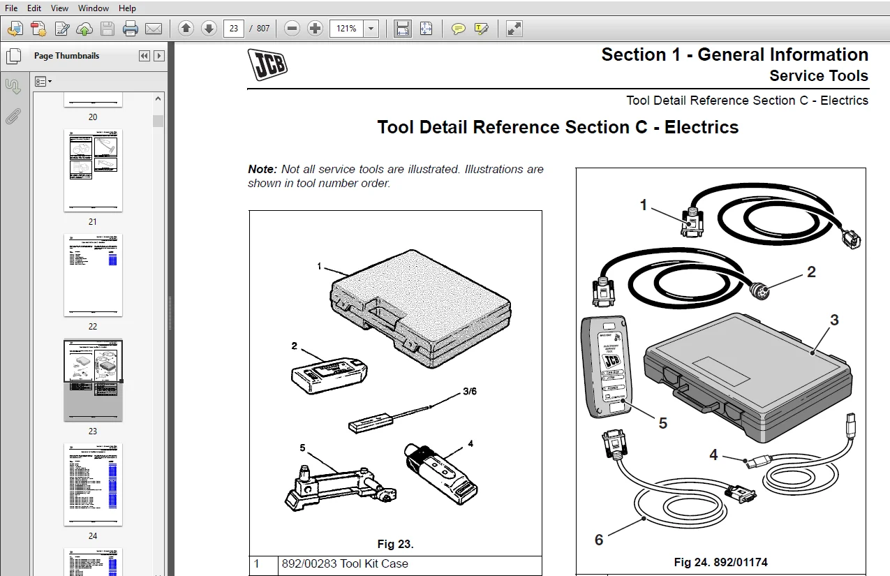 JCB JS175W Auto Wheeled Excavator Service Repair Manual - PDF Download - Image 4
