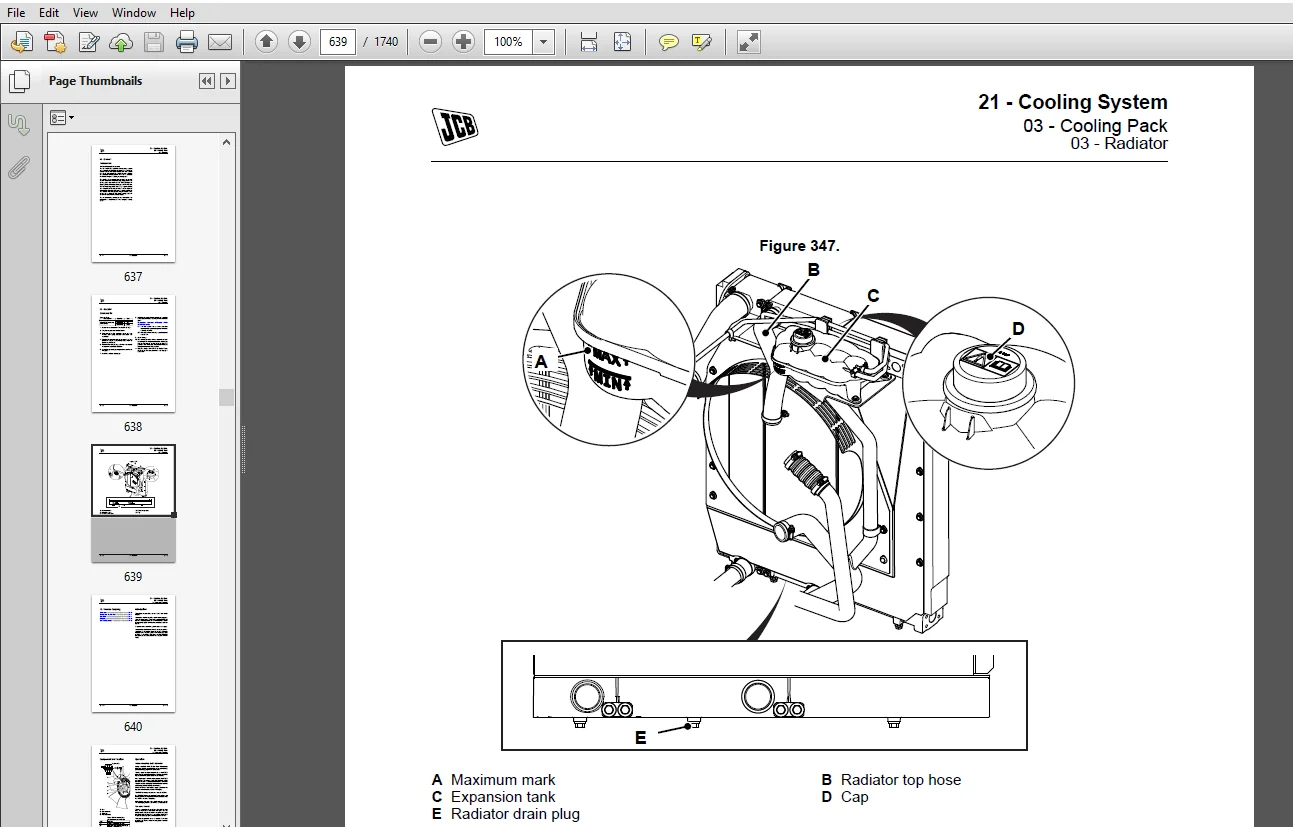 JCB JS200, JS210, JS220, JS235 EXCAVATOR Service Repair Manual - PDF Download - Image 2