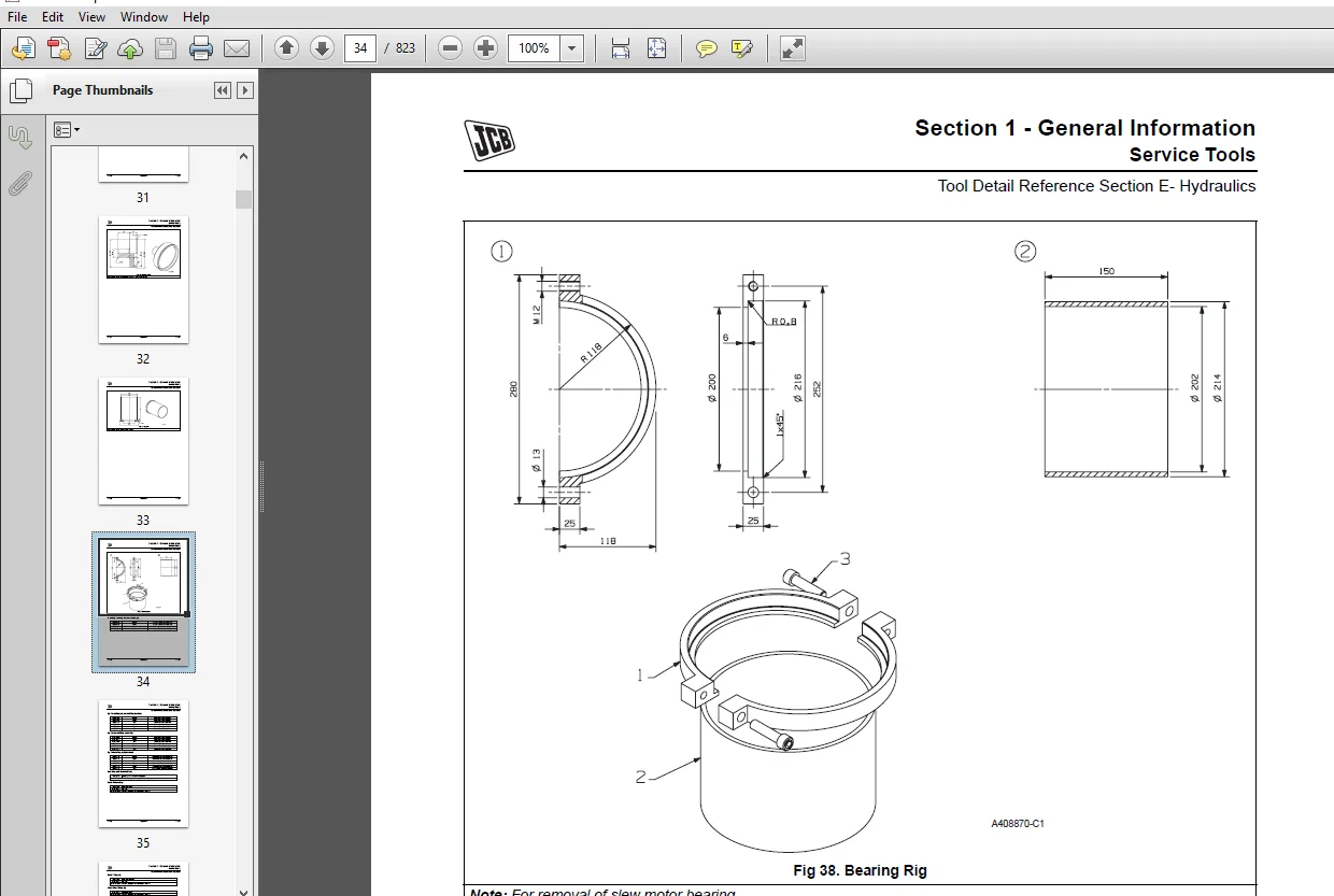 JCB JS210 LC Tracked Excavator Workshop Service Manual PDF Download - Image 3