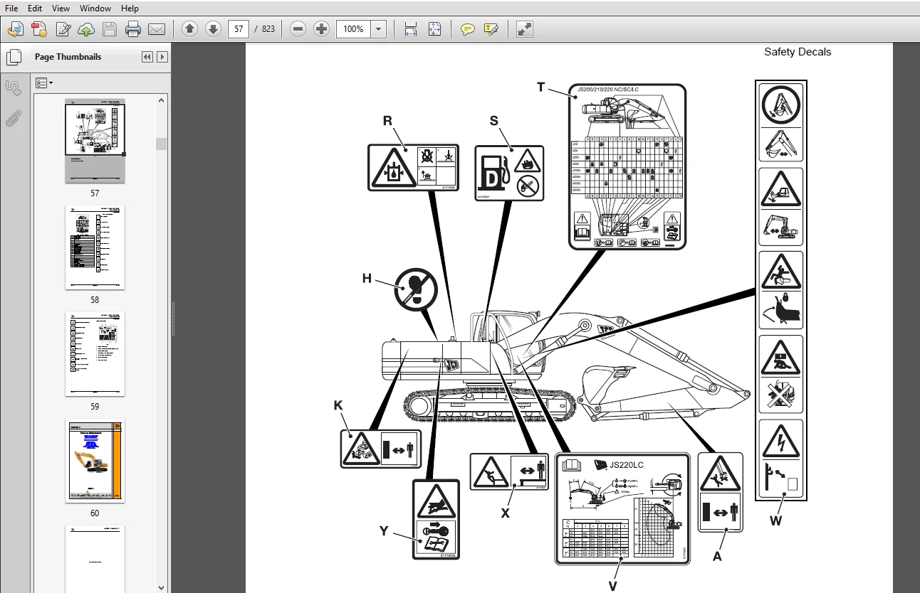JCB JS210 LC Tracked Excavator Workshop Service Manual PDF Download - Image 4