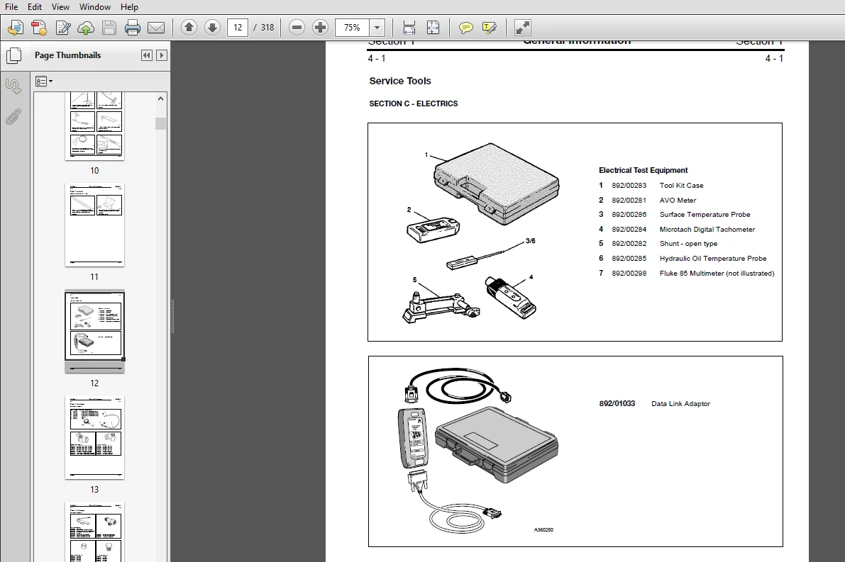 JCB JZ70 Tracked Excavator Service Repair Manual - PDF Download - Image 3