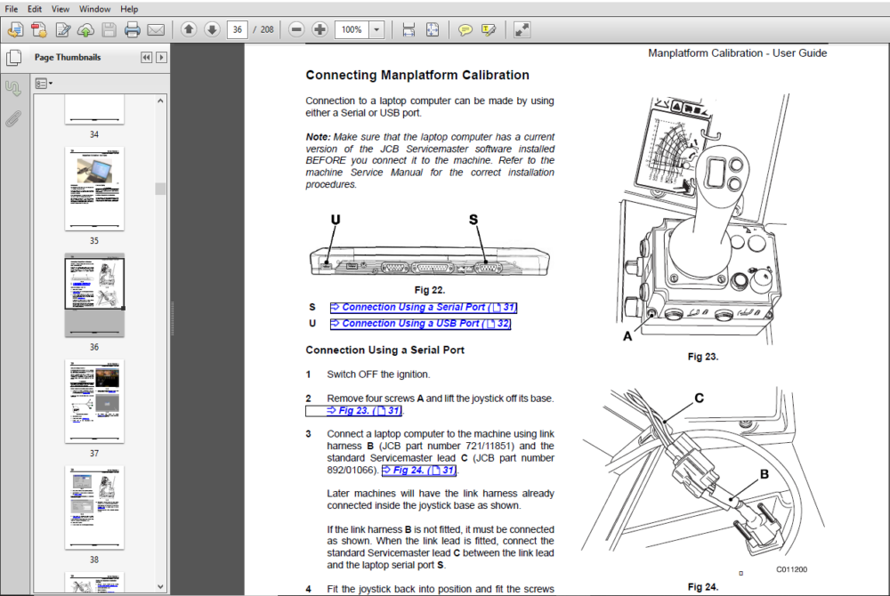 JCB LK1 Personnel Platform Service Manual (Supplement) - 9803/3700-3 ...