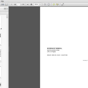 JCB LPG 3.0 Industrial Engine Systems Service Repair Manual - PDF Download