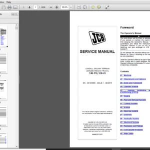 JCB Liftall Loadall 530-110, 530-70 Service Manual - PDF DOWNLOAD