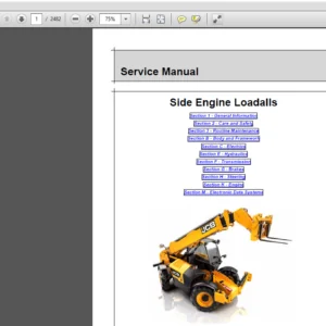 JCB Liftall Loadall 535-125 HiViz_550-170 (Engine JCB Tier 4i (DHSHISL))Service Manual - PDF DOWNLOAD