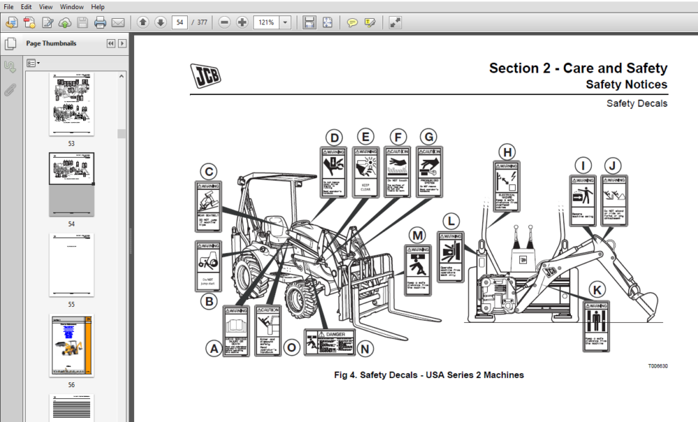 Jcb Mini Cx Backhoe Loader Service Manual Pdf Download Heydownloads