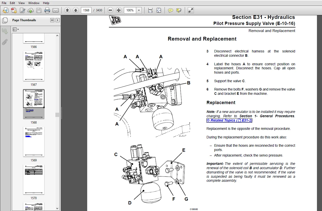 JCB Side Engine Loadalls SH, SL Engines Service Manual - PDF Download - Image 3
