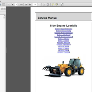 JCB Side Engine Loadalls Service Manual - PDF DOWNLOAD