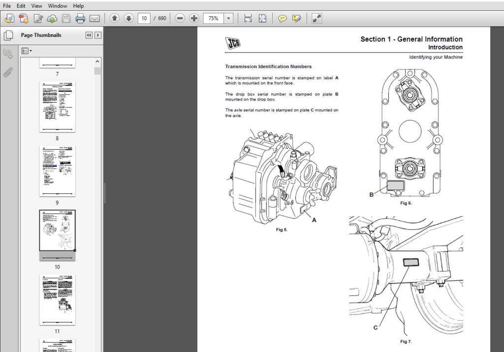 JCB TM310 Wheeled Loader Shovel Service Repair Manual - PDF Download ...