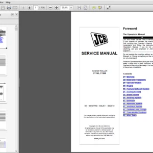 JCB Tandem Rollers CT160, CT260 Service Manual - PDF DOWNLOAD