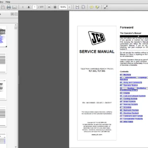 JCB Tele Truck TLT25G, TLT 30G Service Manual - PDF DOWNLOAD