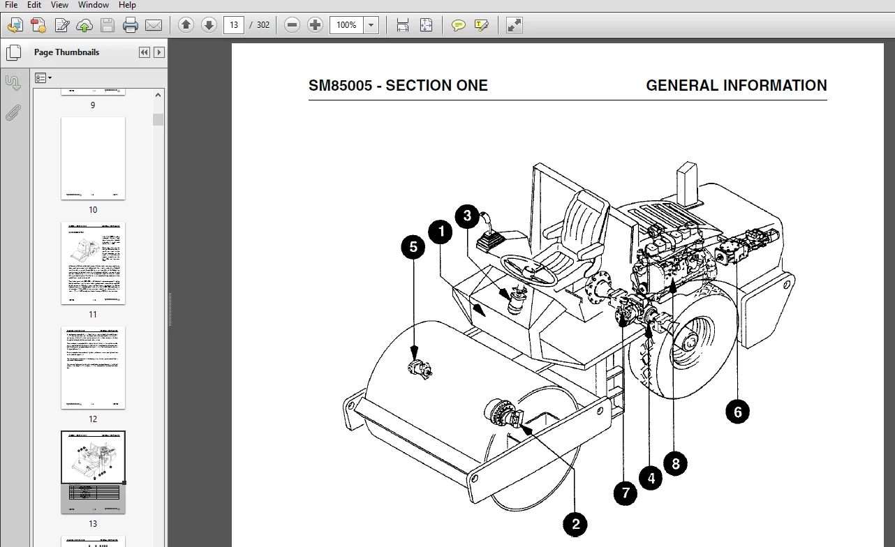 JCB Vibromax 405, 605, 606 Single Drum Rollers Service Repair Manual - PDF Download - Image 3