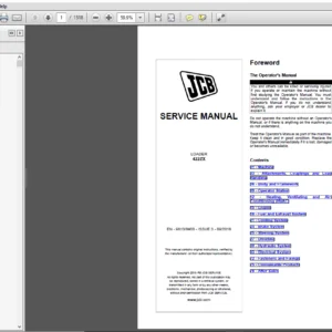 JCB Wheeled Loader 422ZX Service Manual - PDF DOWNLOAD