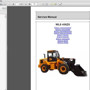 JCB Wheeled Loader 430ZX JC BAI Engine India Service Manual - PDF DOWNLOAD