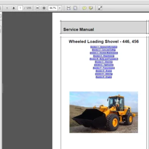 JCB Wheeled Loader 446 456 Service Manual - PDF DOWNLOAD