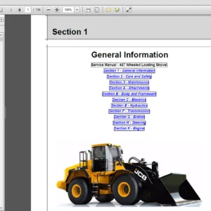 JCB Wheeled Loader 467 Sevice Manual - PDF DOWNLOAD