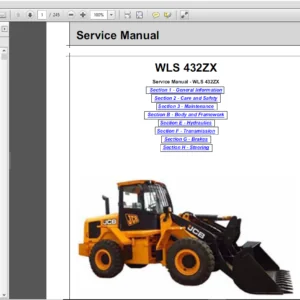 JCB Wheeled Loader WLS 432ZX Service Manual - PDF DOWNLOAD