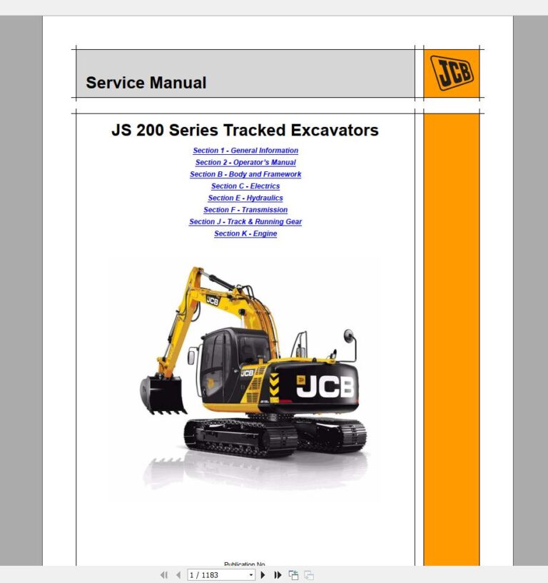 JCB Service Manual COMPLETE SET - All New Models 2019 DVD - 38.8 GB ...