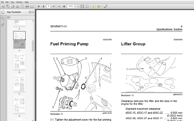 Jcb Engine Perkins 400 Specifications Manual - PDF DOWNLOAD ...