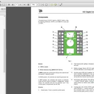 Jcb KS1 Digital Control Panel Manual - PDF Download