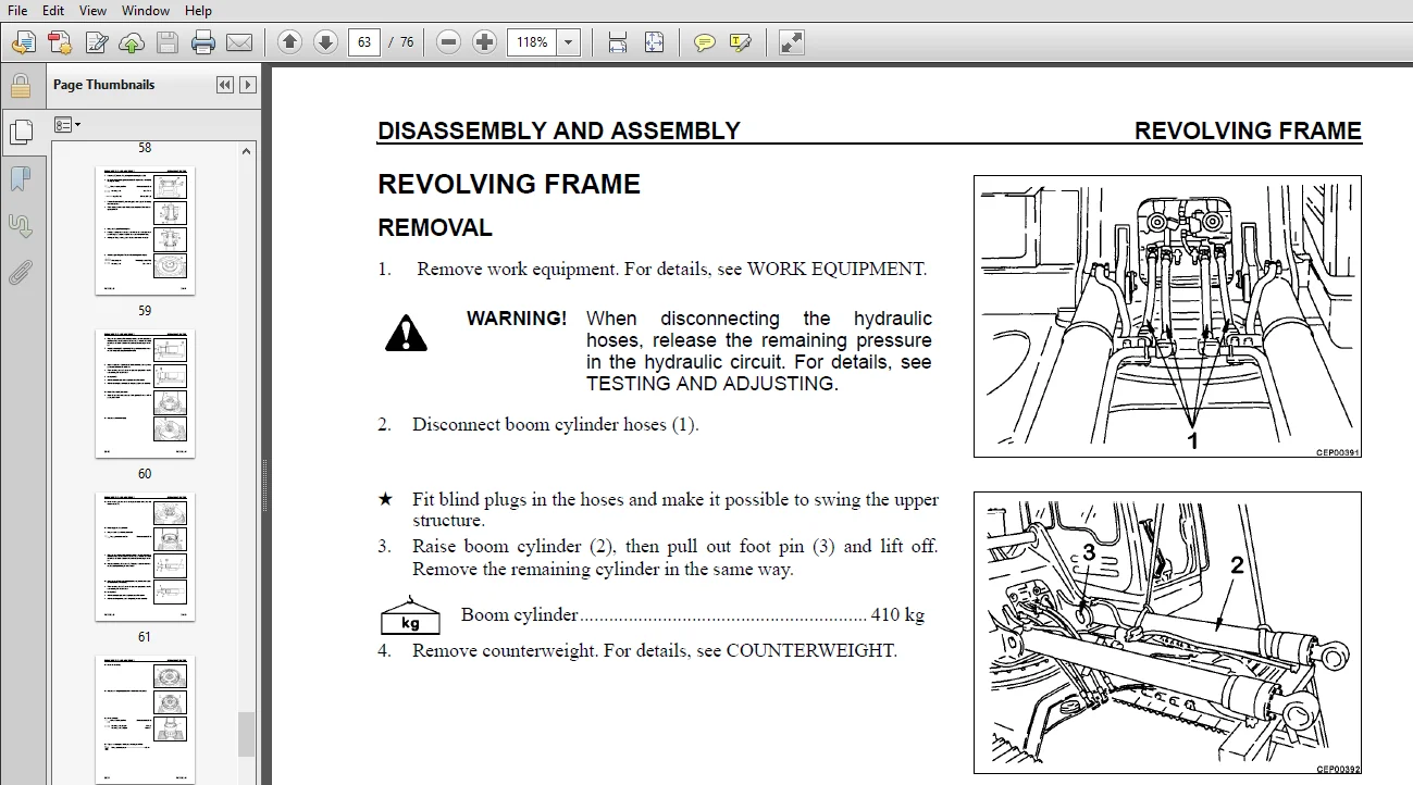 KOMATSU PC300LL-6 LOGGING EXCAVATOR SERVICE SHOP REPAIR MANUAL - PDF Download - Image 4