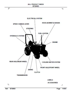 Kubota Tractor Model B7200Dt Parts Catalog Manual - PDF Download