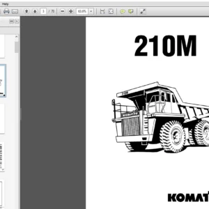 Komatsu 210M Dump Truck Operation & Maintenance Manual BFA40BS  CZ 24353 24500 - PDF Download