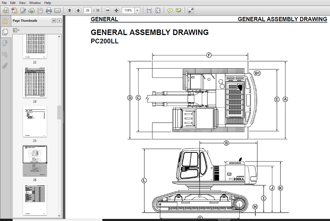 Komatsu Avance PC200LL-6 PC220LL-6 Logging Excavator Supplement Service Manual - PDF Download - Image 2