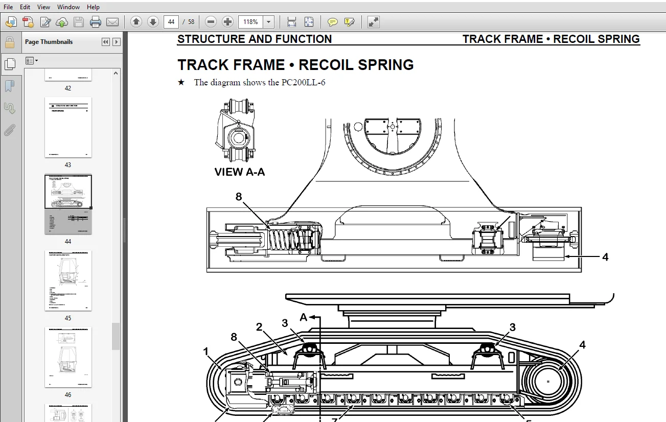 Komatsu Avance PC200LL-6 PC220LL-6 Logging Excavator Supplement Service Manual - PDF Download - Image 3