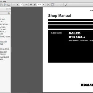 Komatsu D155AX-6 Bulldozer (80001 and up) Shop Manual - PDF DOWNLOAD
