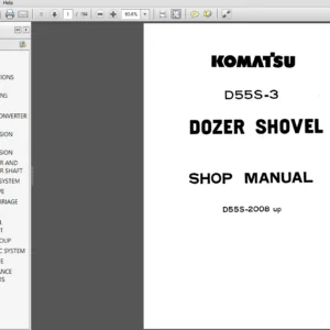 Komatsu D55-3 Dozer Shovel Service Repair Manual - PDF Download