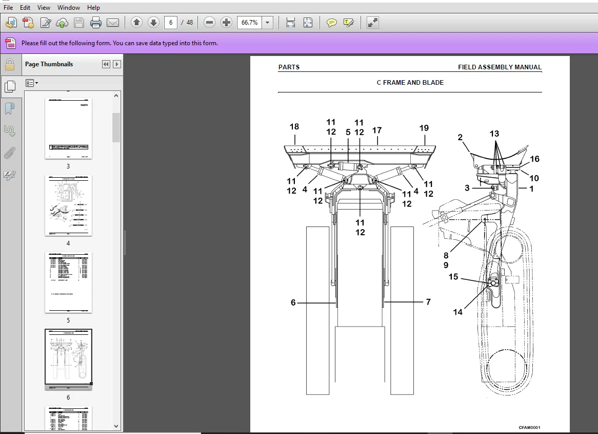 Komatsu D65EX-12 PAT Crawler Dozer Field Assembly Manual - PDF Download - Image 3