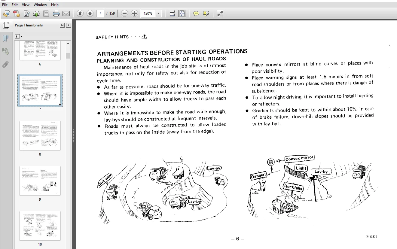 Komatsu HD320-3, HD325-3 Dump Truck Operation & Maintenance Manual - PDF Download - Image 3