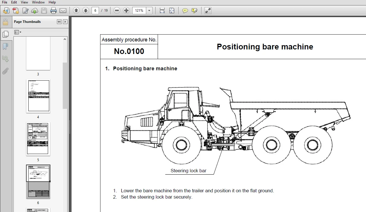 Komatsu HM350-2 Articulated Dump Truck Field Assembly Instruction Manual - PDF Download - Image 3
