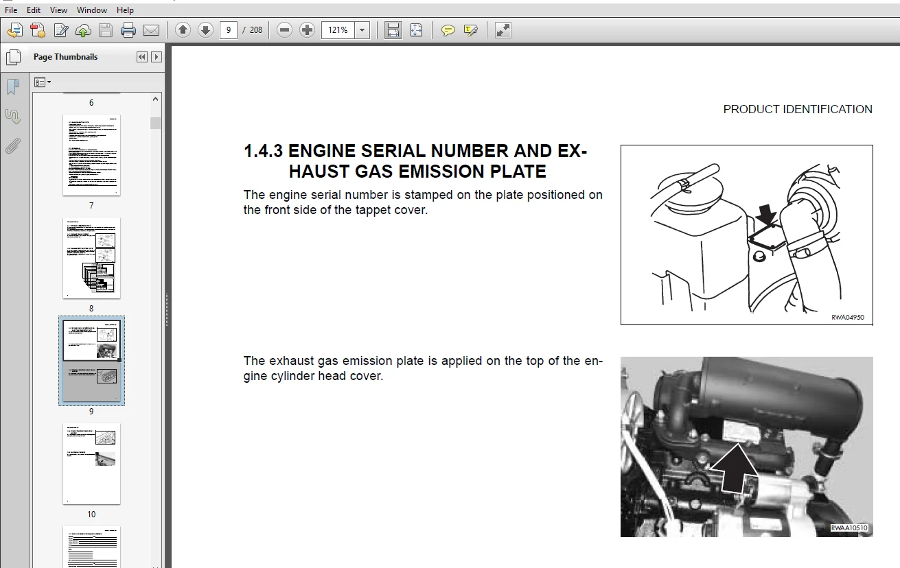 Komatsu PC12R-8 PC12R-8 HS PC15R-8 PC15R-8 HS Hydraulic Excavator Operation & Maintenance Manual - PDF Download - Image 4