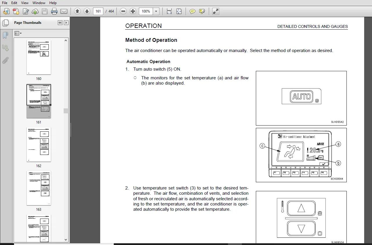 Komatsu PC210-8 PC210LC, PC210NLC-8 PC230NHD-8 PC240LC, PC240NLC-8 Hydraulic Excavator Operation & Maintenance Manual - PDF Download - Image 3