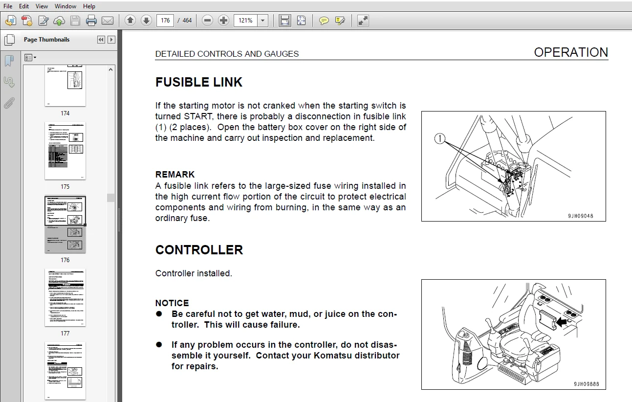 Komatsu PC210-8 PC210LC, PC210NLC-8 PC230NHD-8 PC240LC, PC240NLC-8 Hydraulic Excavator Operation & Maintenance Manual - PDF Download - Image 4