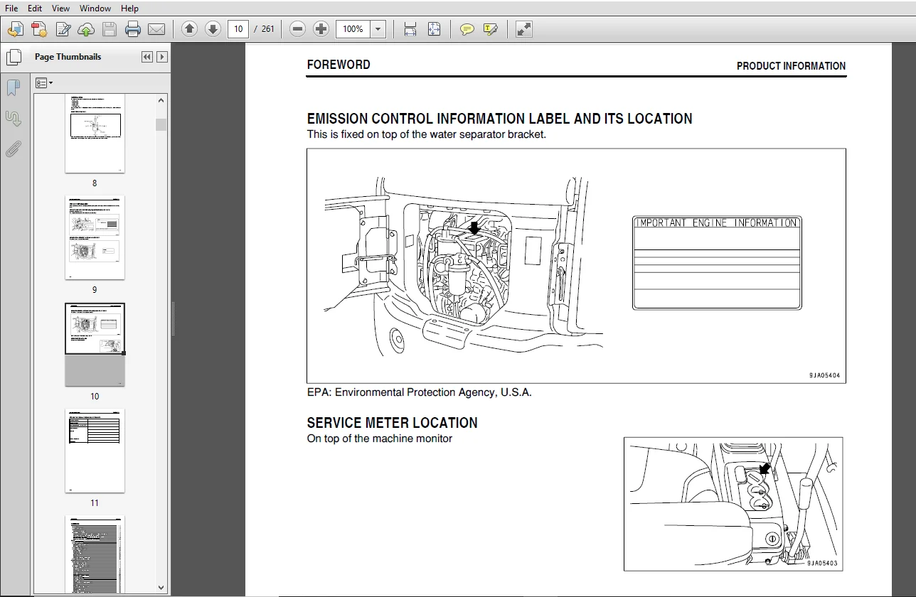 Komatsu PC27MR-2, PC35MR-2 Galeo Hydraulic Excavator Operation & Maintenance Manual - PDF Download - Image 3