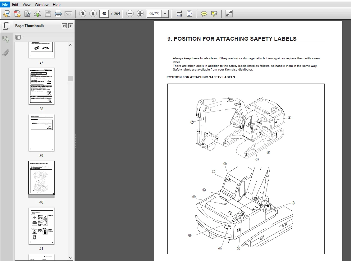 Komatsu PC290LC-6K PC290NLC-6K HYDRAULIC EXCAVATOR Operation & Maintenance Manual - PDF Download - Image 3