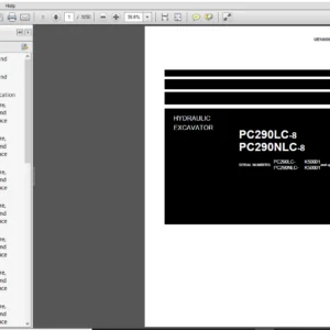 Komatsu PC290LC-8, PC290NLC-8 Hydraulic Excavator Shop Manual - PDF DOWNLOAD
