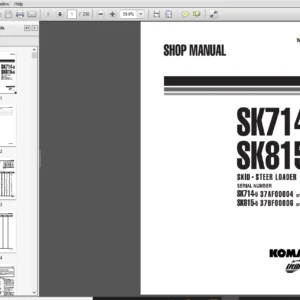 Komatsu SK714-5, SK815-5 Skid-Steer Loader Shop Manual - PDF DOWNLOAD